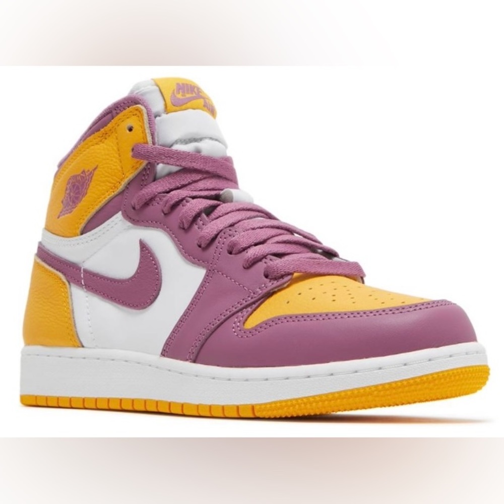 Nike Air Jordan 1 Retro High OG GS Brotherhood University Gold Bordeaux